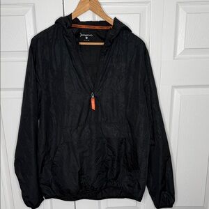 Orange Theory Black Camo splat  Anorak Windbreaker – Unisex Large